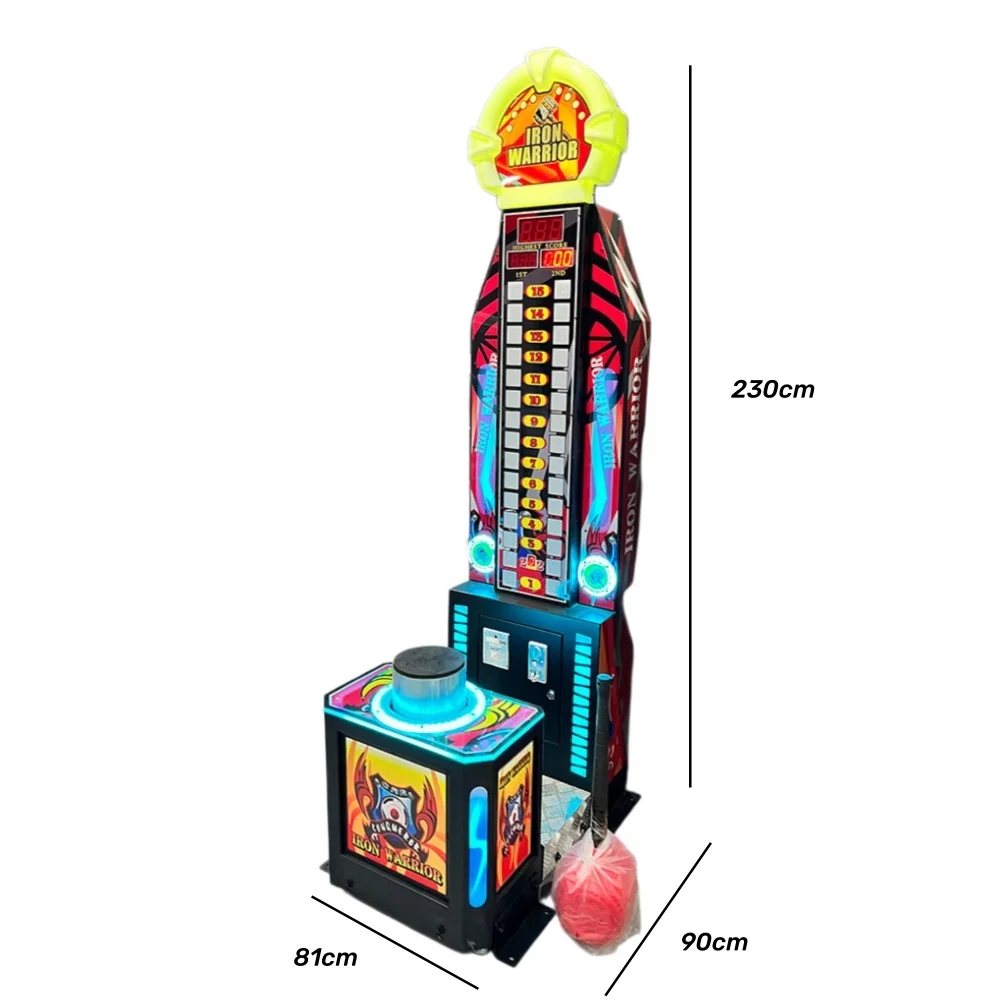 Power Sport Training Coin Operated Arcade Game Boxing Punching Ticket Redemption Hammer Machine