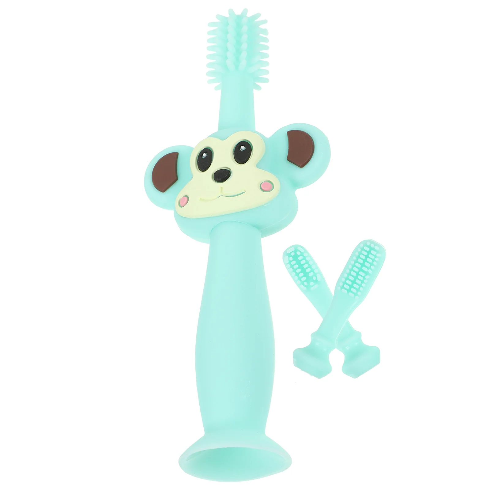 

Baby Toothbrush Silicone Teether Full Bristle Safe Infant Training Brush Wide Board Chewing Gum Toothbrush