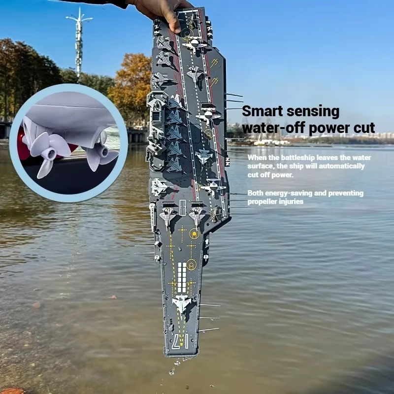 Nieuwe op afstand bestuurbare Rc Shandong onderwaterspeelgoedschip Simulatie Elektrisch oorlogsschip Militair model Op afstand bestuurbaar speelgoedcadeau