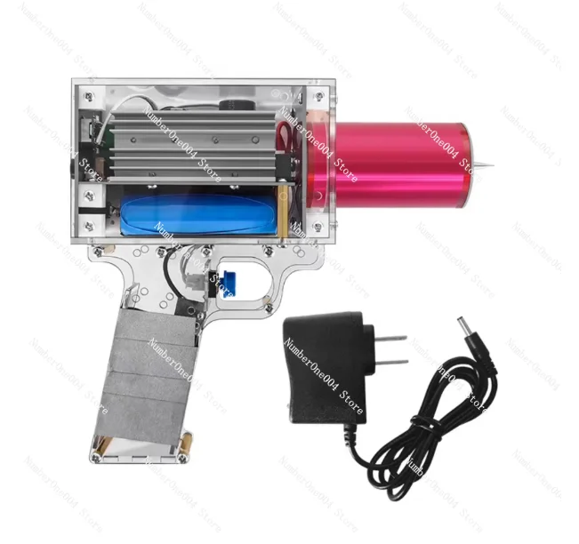 

Third Generation Plus 80W 6A Tesla Coil Gun Portable Handheld Tesla Coil High Voltage Generator Artificial Lightning Tesla Coil