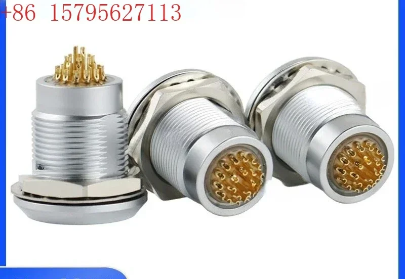 1pcs  Plug connector vacuum sealed fixed socket MGG3B plug connector M18 watertight aerial head