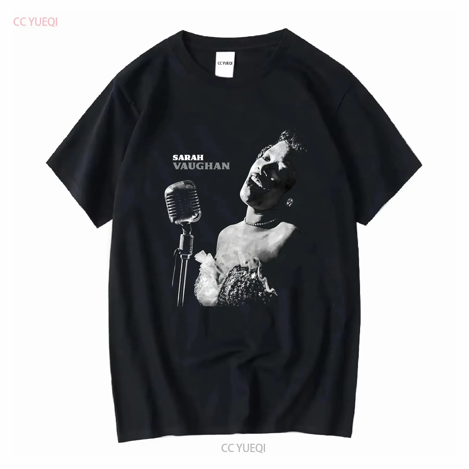 Sarah Vaughan T Shirt Jazz Legend Lovers long or short sleeves vintage Washed Soft streetwear graphic fashion homme Stylish