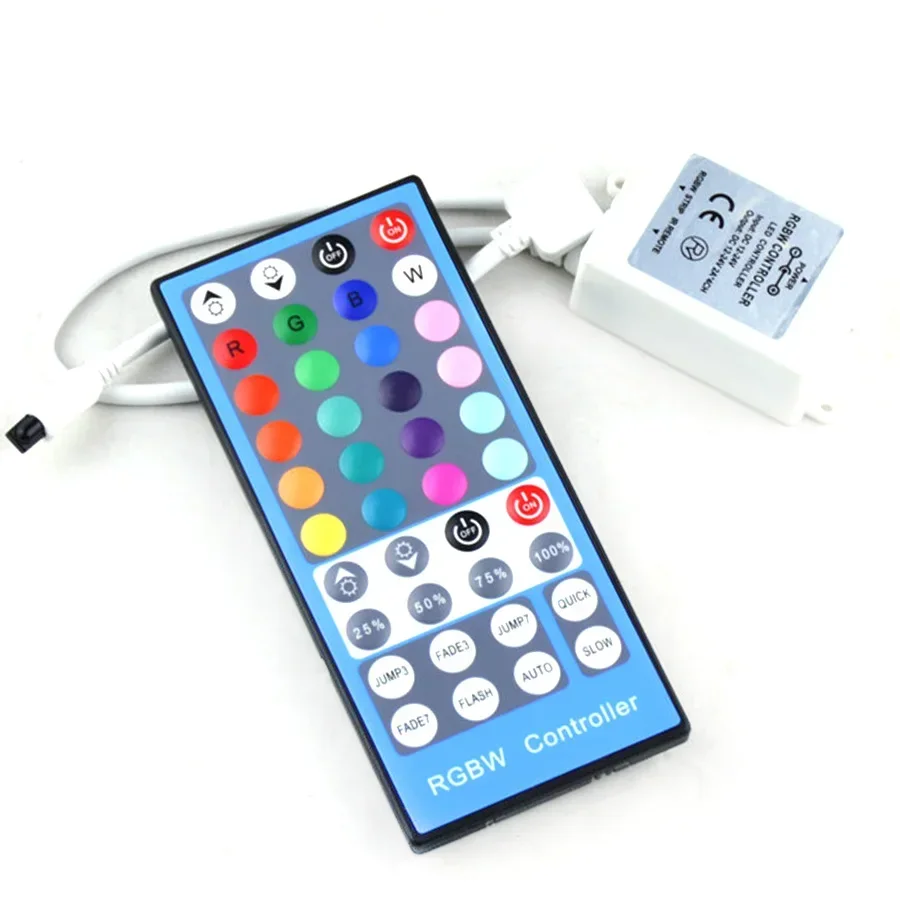 DC 12V 24V 5Pin 40key IR Remote RGBW LED Dimmer Controller for WS2812 WS2811 LED Lights Strip Controller