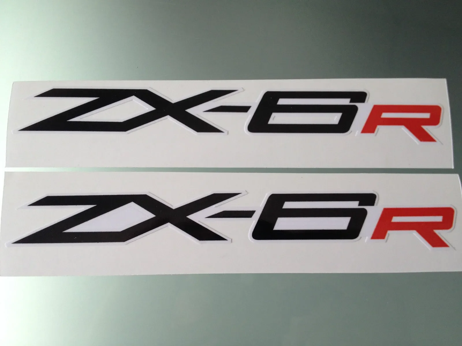 200mm x 25mm Motorcycle ZX-6R ZX6R  Left Right Fairing Decals Stickers For Kawasaki ZX-6R ZX6R