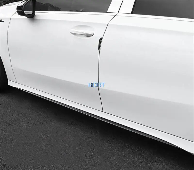 Car Styling Gate Side Skirt Exterior Sticker Door Edge Body Molding Decoration Trim Strip For Mercedes-Benz A Class W177 2019 +