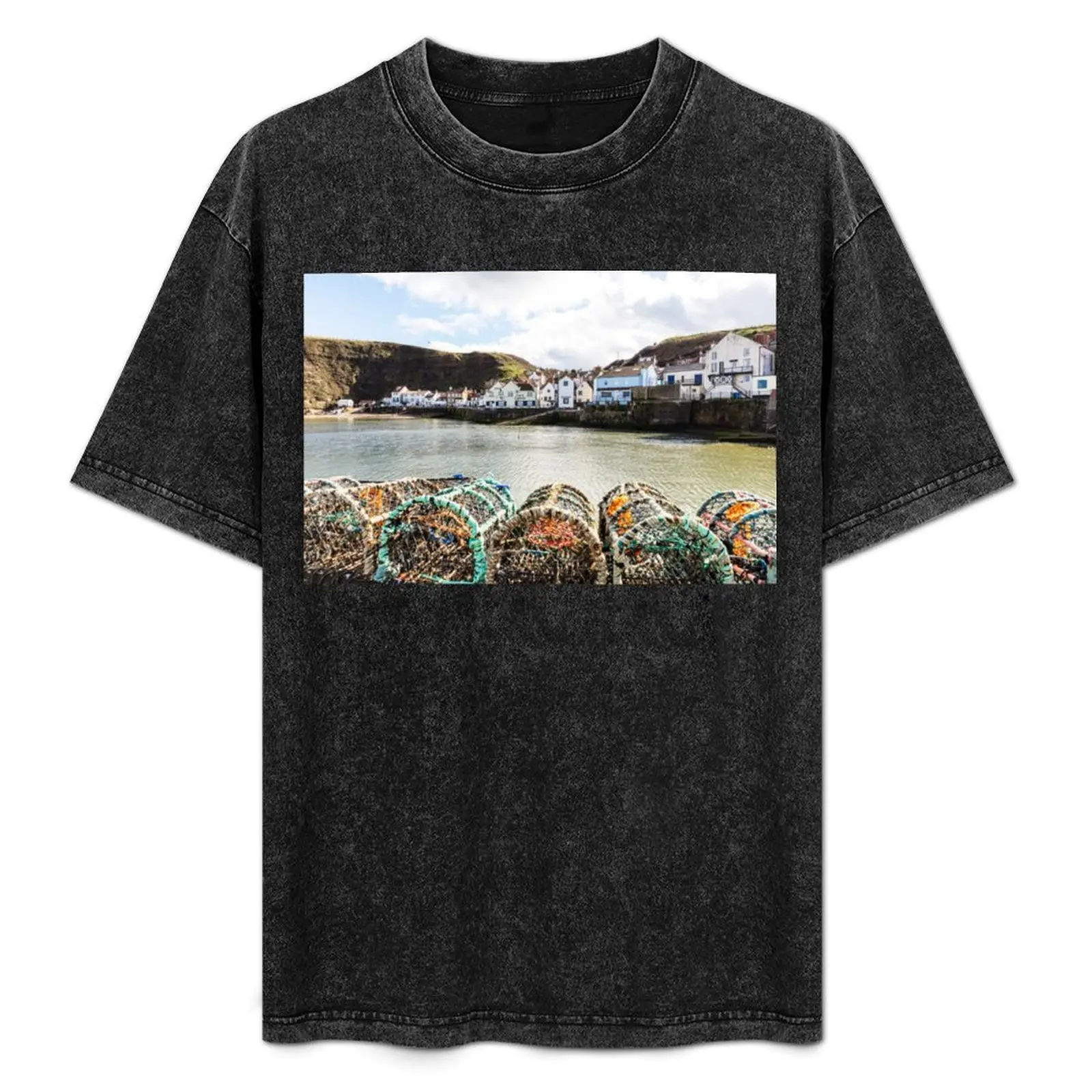 Staithes Fishing Village, Yorkshire, UK T-Shirt cute clothes quick drying t shirt men 100℅ cotton