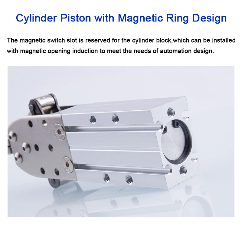 Pneumatic Cylinder Gripper For Robotic Machines Single-acting Double-acting Manipulator End Clamps 2015D 1615D
