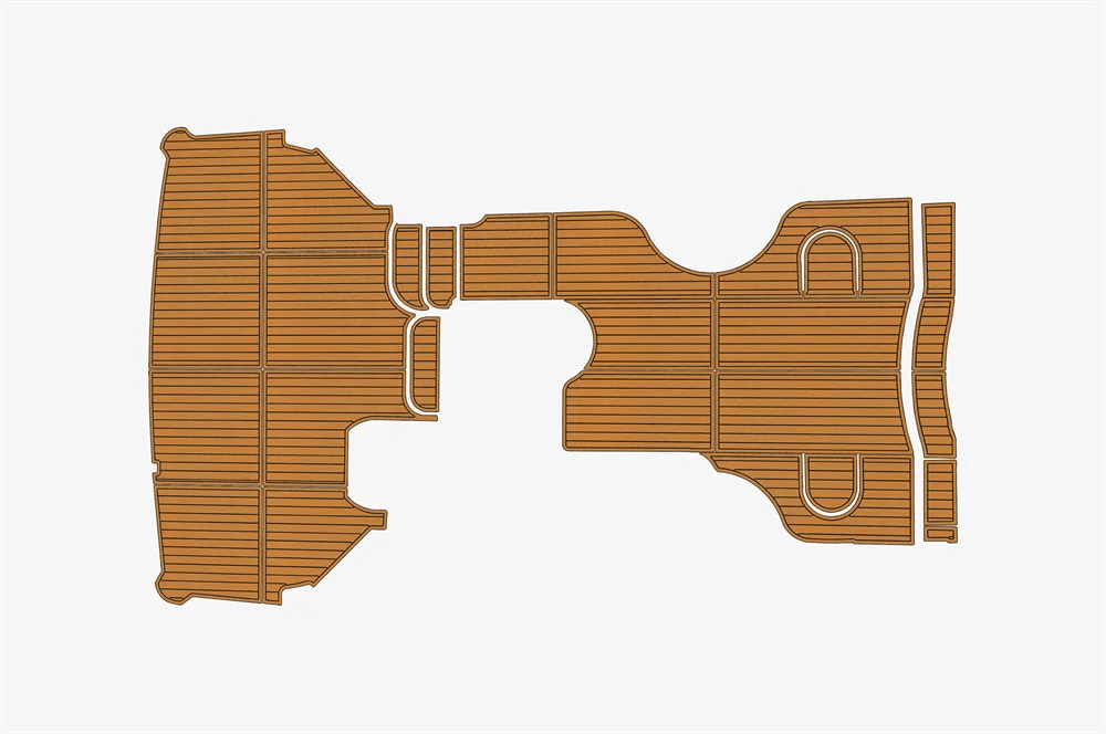 Eva foam Fuax teak seadek marine floor For 2001-2004 Carver 446 Cockpit Swim Platform 1/4