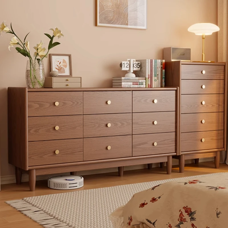 

Solid wood nine-chest cabinet, bedroom simple chest of drawers, room storage cabinet, living room storage drawer, storage cabine