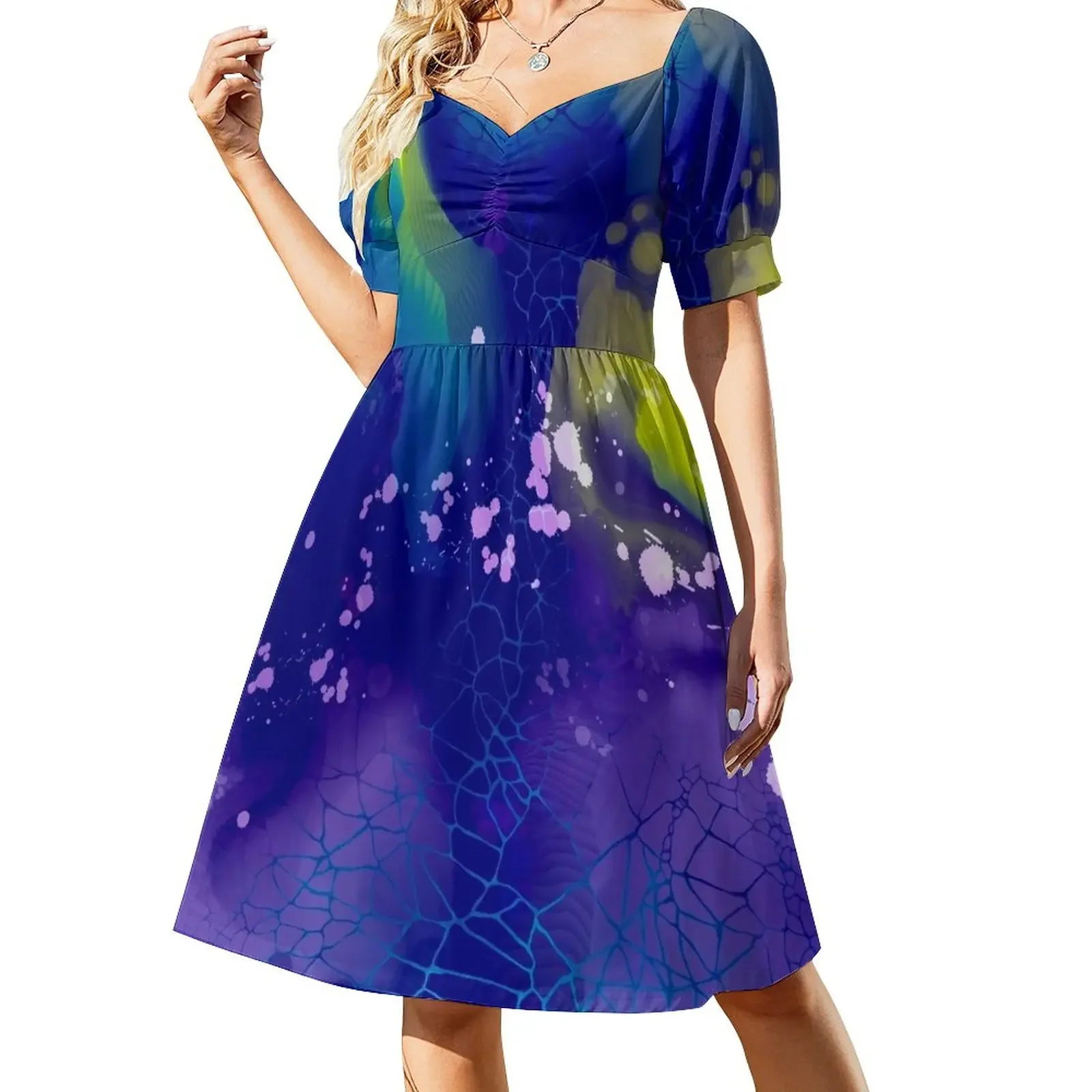 

Unknown Short-Sleeved Dress Woman fashion birthday dress for women summer women's dress 2025 Women's dresses