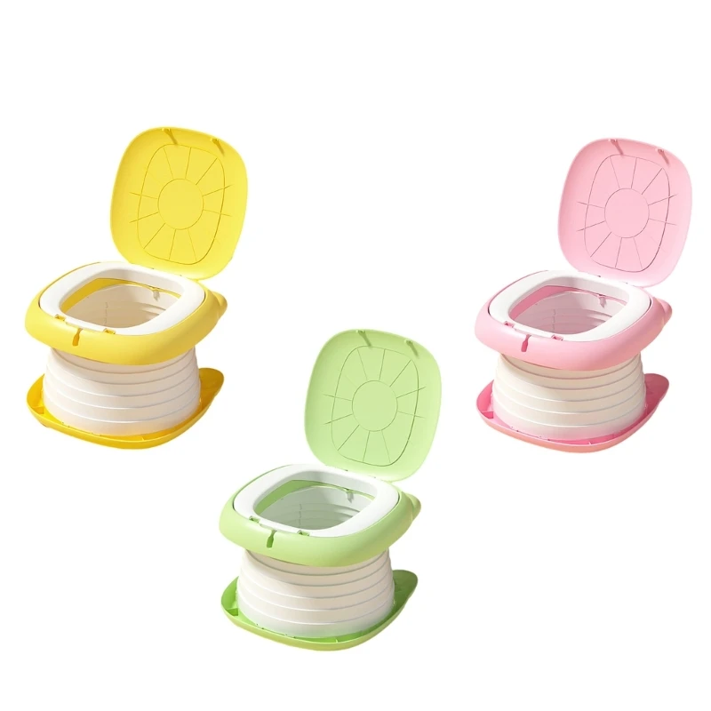 Kids Travel Toilet Stool Foldable and Lightweight Infant Baby Potty Small Children WC Support Up to 50kg Load Bearing