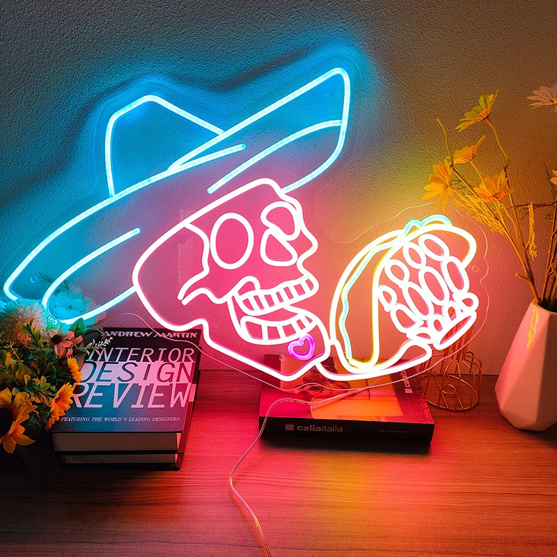 Neon Sign Handmade Custom Bedroom Game Room LED Lights Sign for Halloween Party Decoration Neon Home Wall Art Decor Light Signs