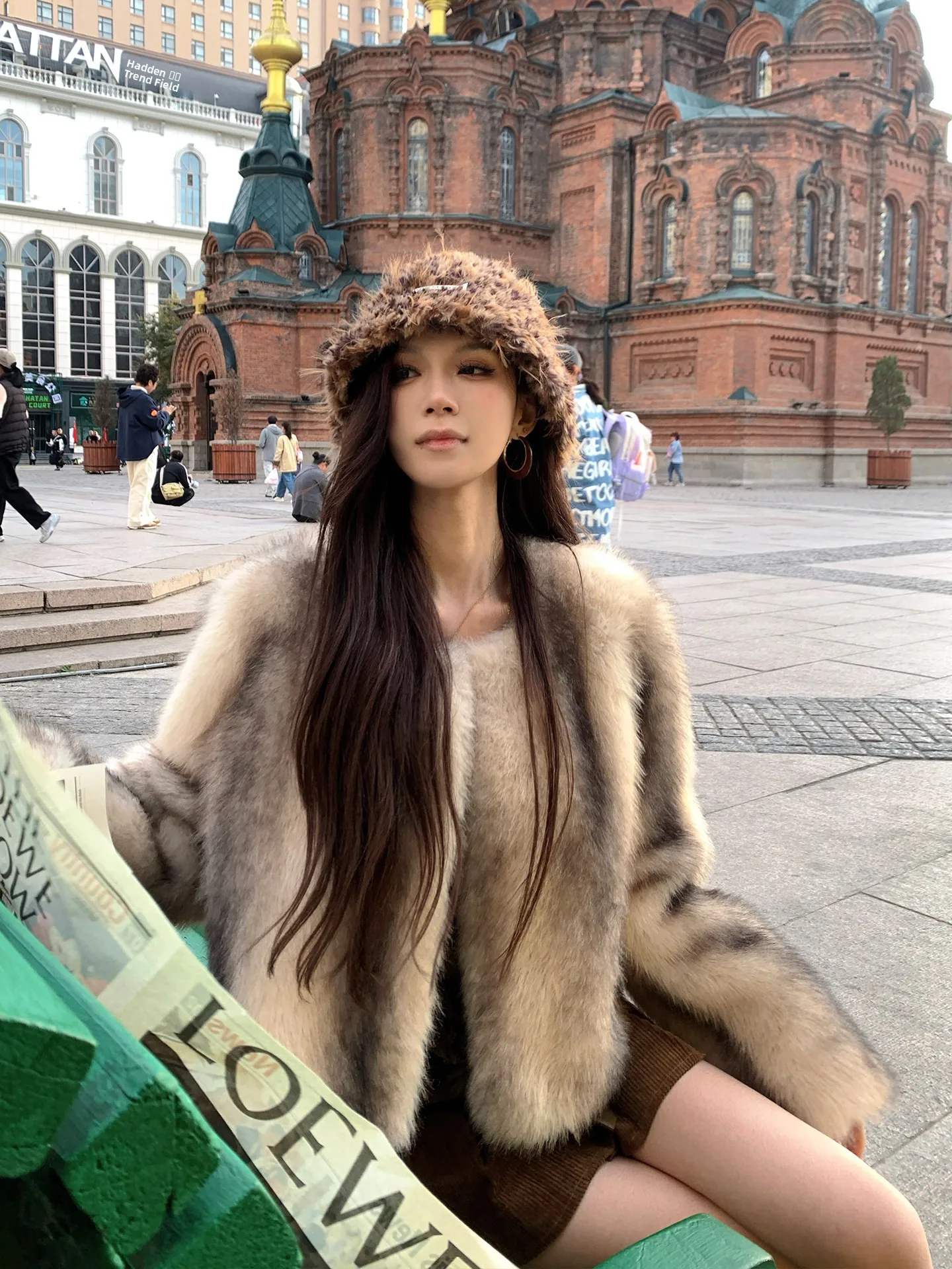 

Пальто Sweet Simp Pie из искусственного меха для женщин, модное, осенне-зимнее, утепленное, из экологичного полиэфирного волокна, прямого кроя.