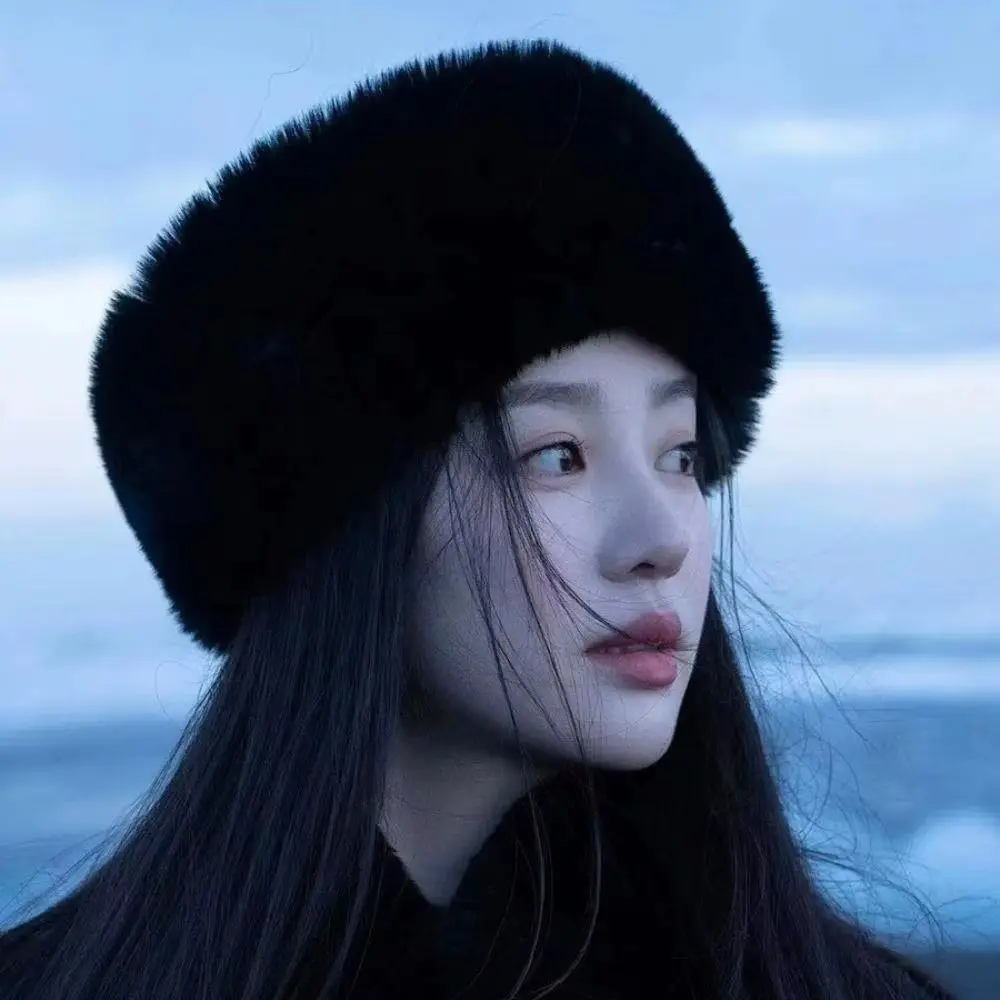 

Fashion Faux Fur Faux Fur Headband Thicken Warm Korean Style Fur Headwrap Woolen Hat Pullover Hat No Top Hairband Girls