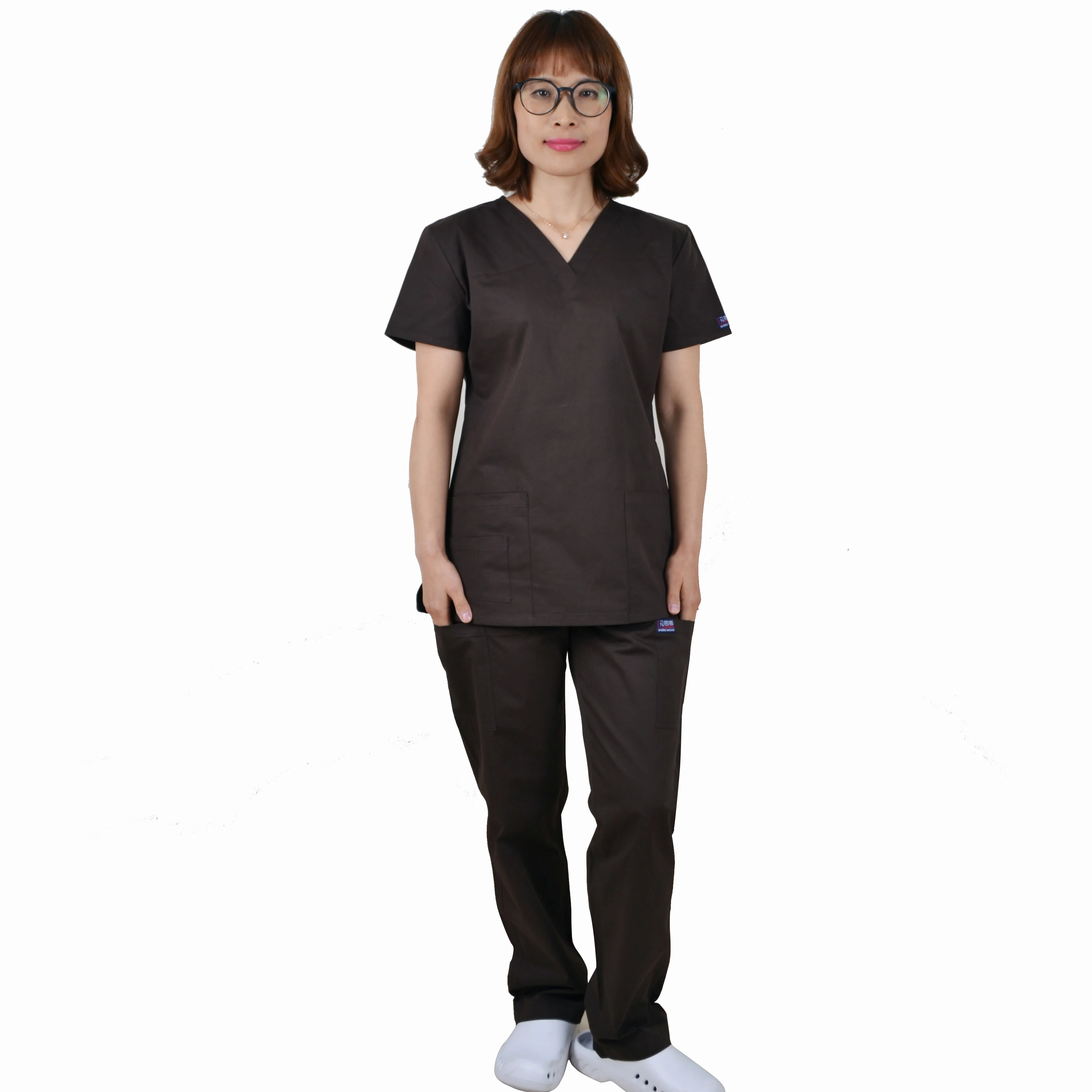 

Наборы медицинских скрабов черного и синего цвета