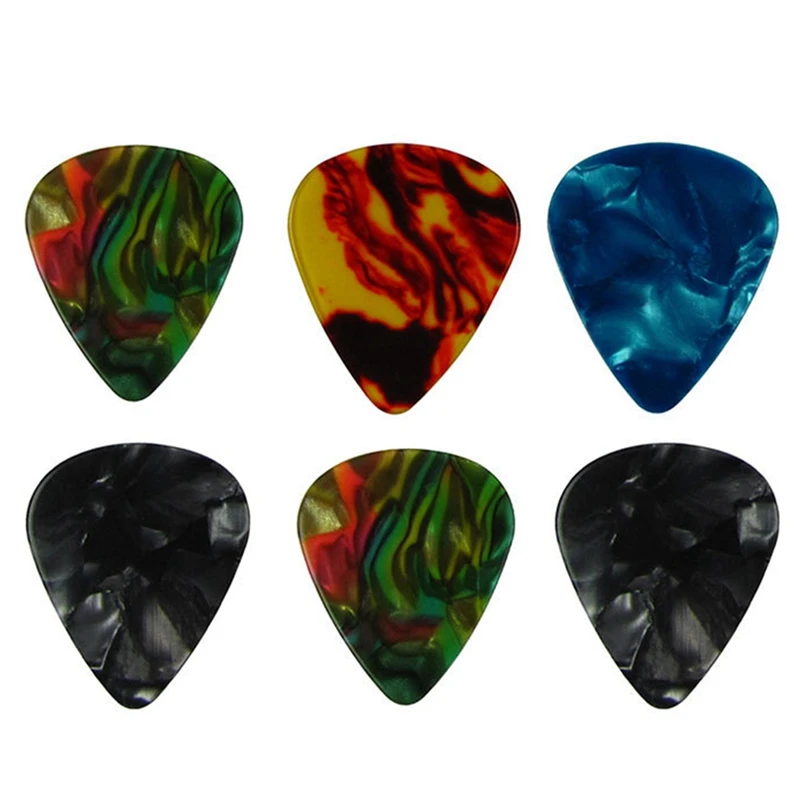 Quality 20 Pcs Guitar Accessories Color Guitar Picks Celluloid Picks 0.46Mm Thickness For Folk Guitars