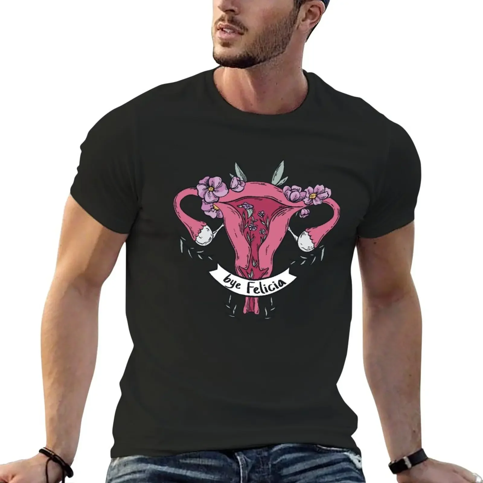 New Flower Uterus Hysterectomy Support And Uterine Operation T-Shirt quick drying shirt anime mens plain t shirts