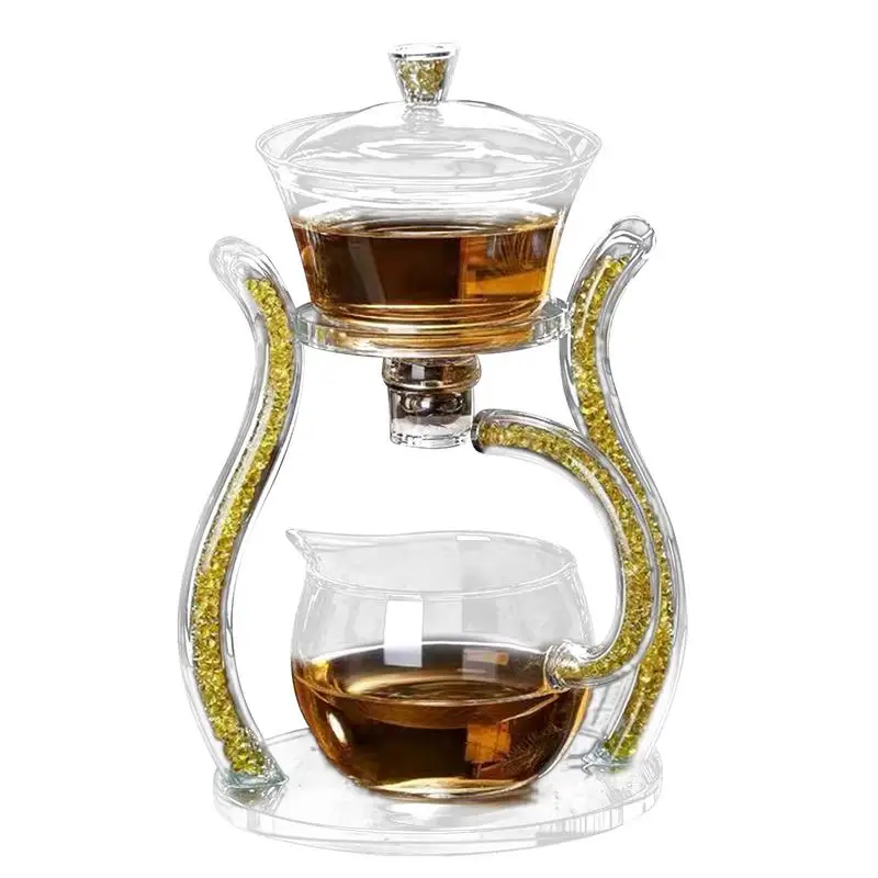 

Полуавтоматический чайник, полуавтоматический капельный чайник с заварником, стеклянный чайник С Магнитным потоком воды для кофе, листового чая
