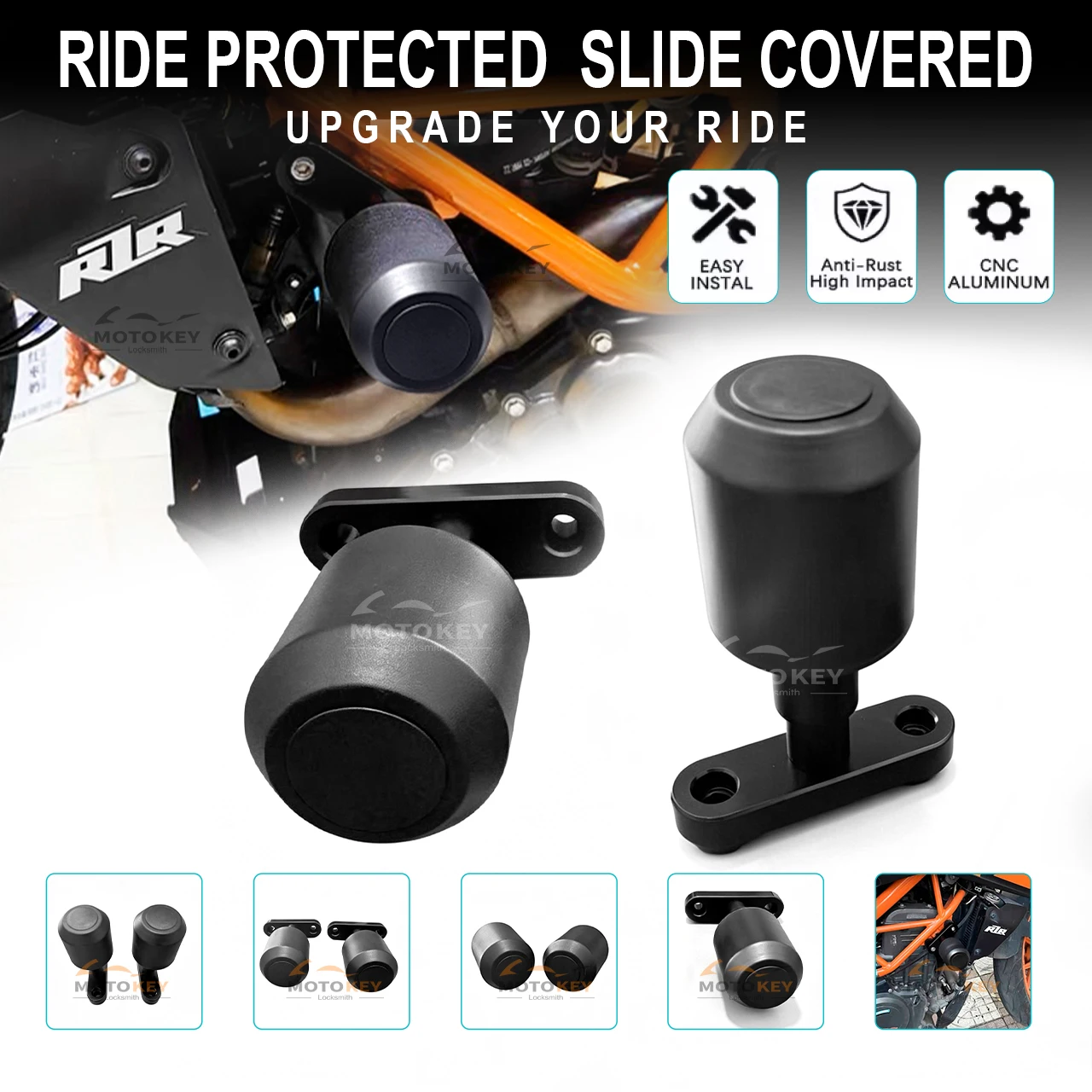 

For DUKE 390 250 200 125 Motorcycle Accessories Falling Protection Engine Crash Pad Duke390 2014-2023 Duke200 2012-2023