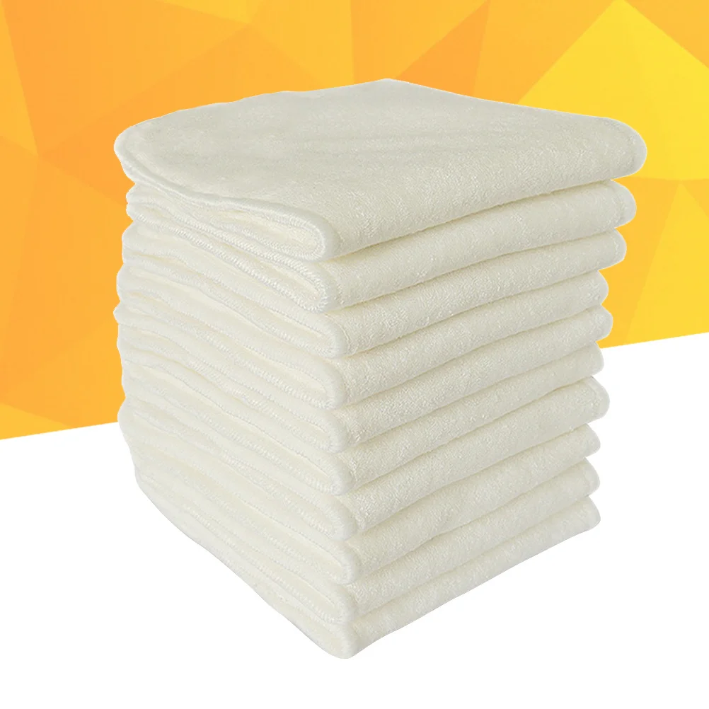 

6pcs Natural Fiber Diapers Cloth Diaper Liners 5-Layer Washable Reusable Baby Inserts For Baby Portable Cloth Diapers