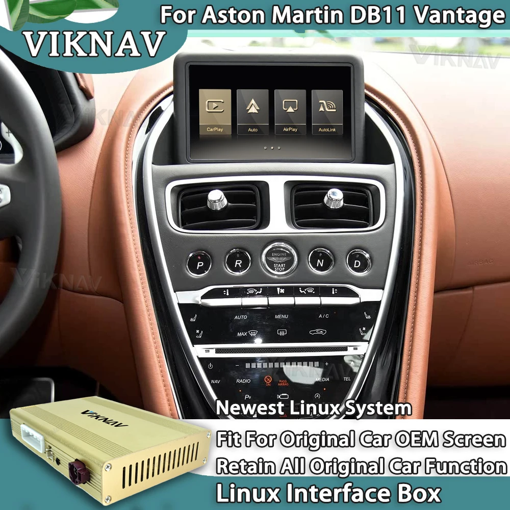 

VIKNAV Linux Decoder Box For Aston Martin DB11 Vantage Upgrade GPS Navigation Multimedia Player