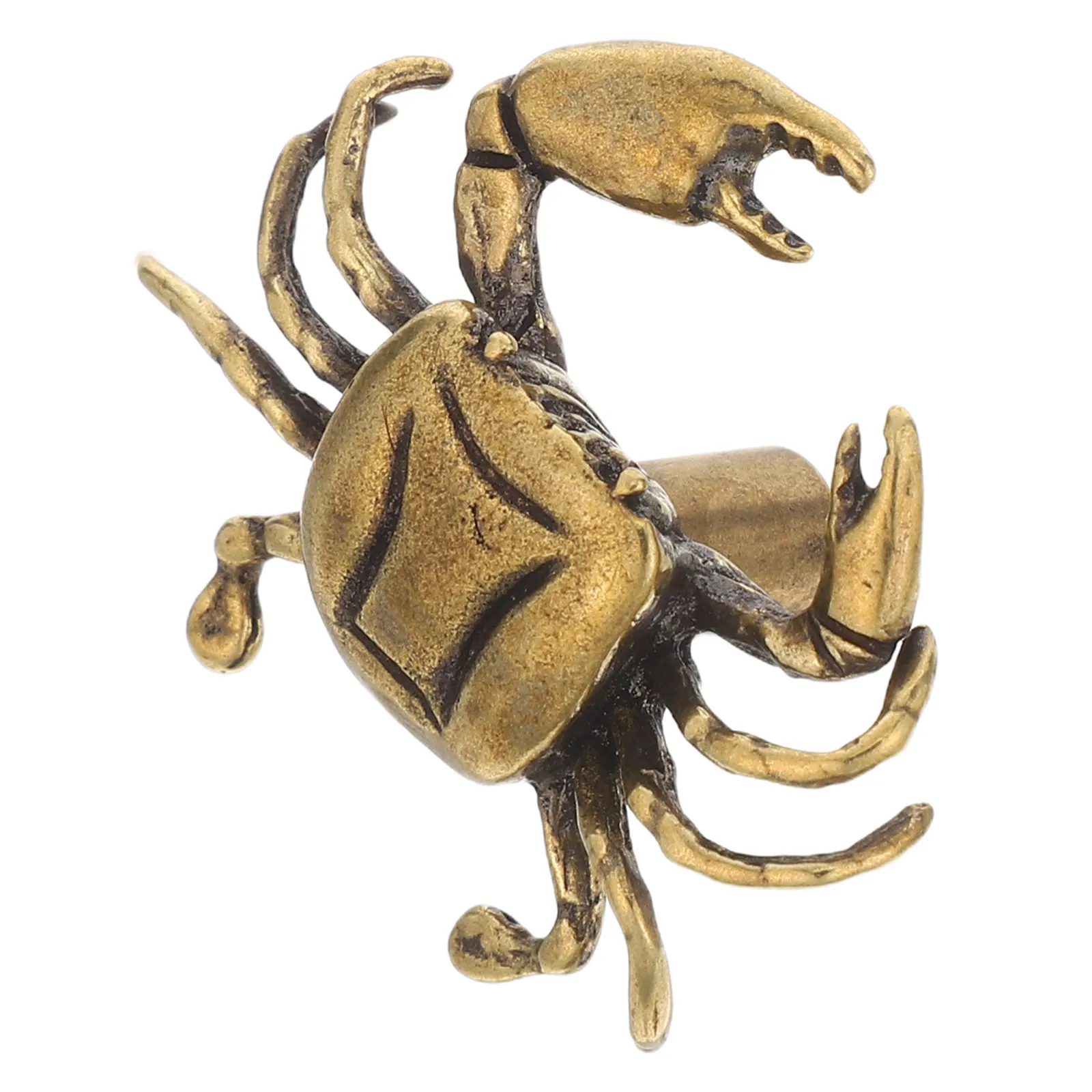 Mini Brass Crab Cabinet Knobs Nautical Coastal Decorative Pull Handles for Kitchen Cabinet Hardware Dresser Drawer Knobs Vintage