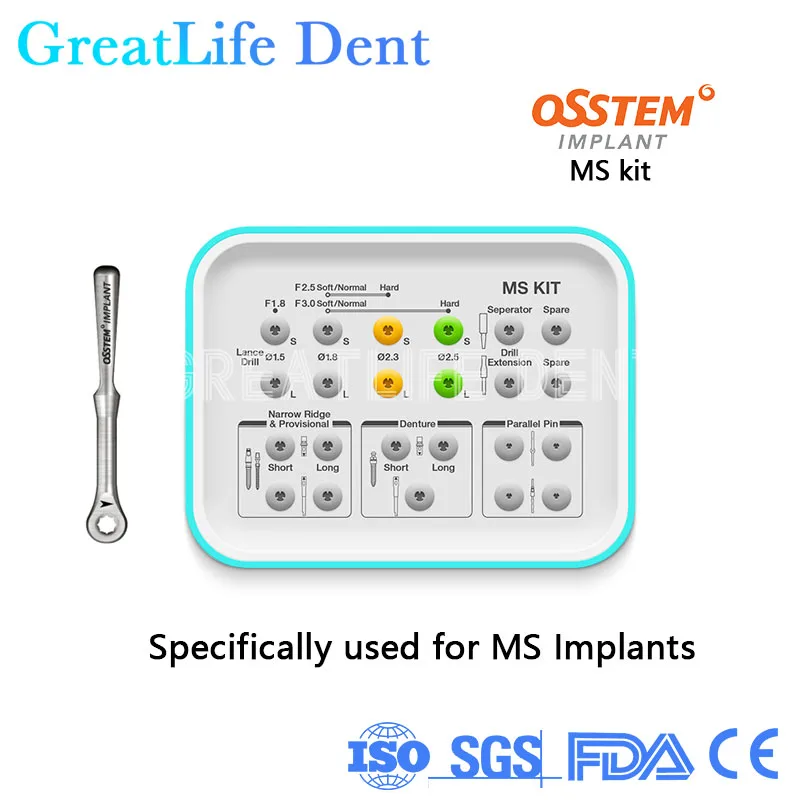 

GreatLife Dent Osstem MS Kit Maxillary Sinus Water Pressure Lifting instrument Osstem Implants Prosthetics Osstem MS Kit