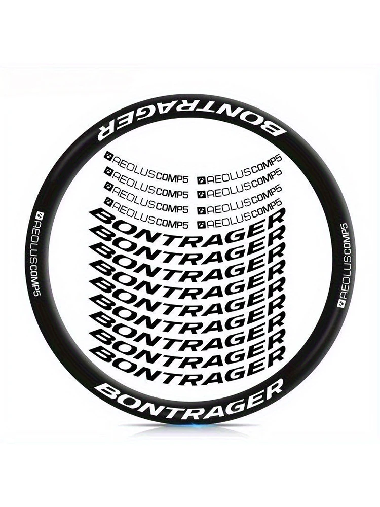 AliExpress NONE Bontrager AEOLUS Comp 5 Wheel Stickers - 17 Pcs Sunscreen Waterproof Decals Set for MTB & Road Bike, Anti-Fade Protection