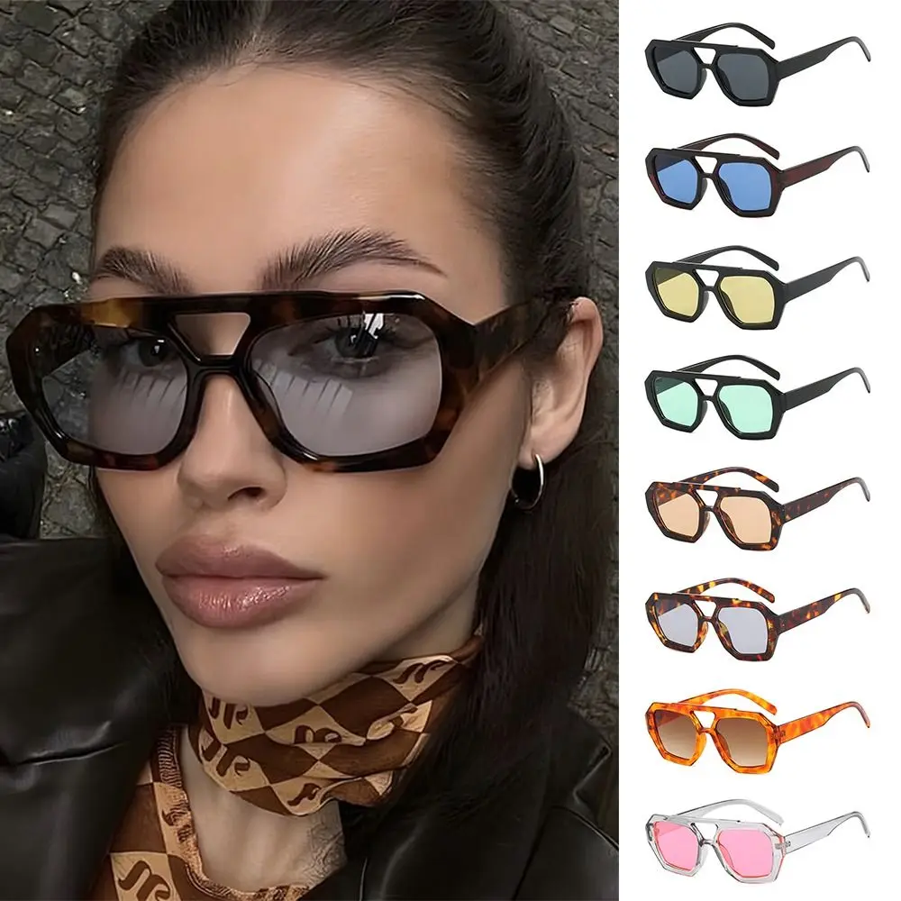 

Retro Hexagonal Driving Sunglasses Designer-Inspired UV400 Protection Thick Frame Shades Square Summer Eyewear for Women & Men