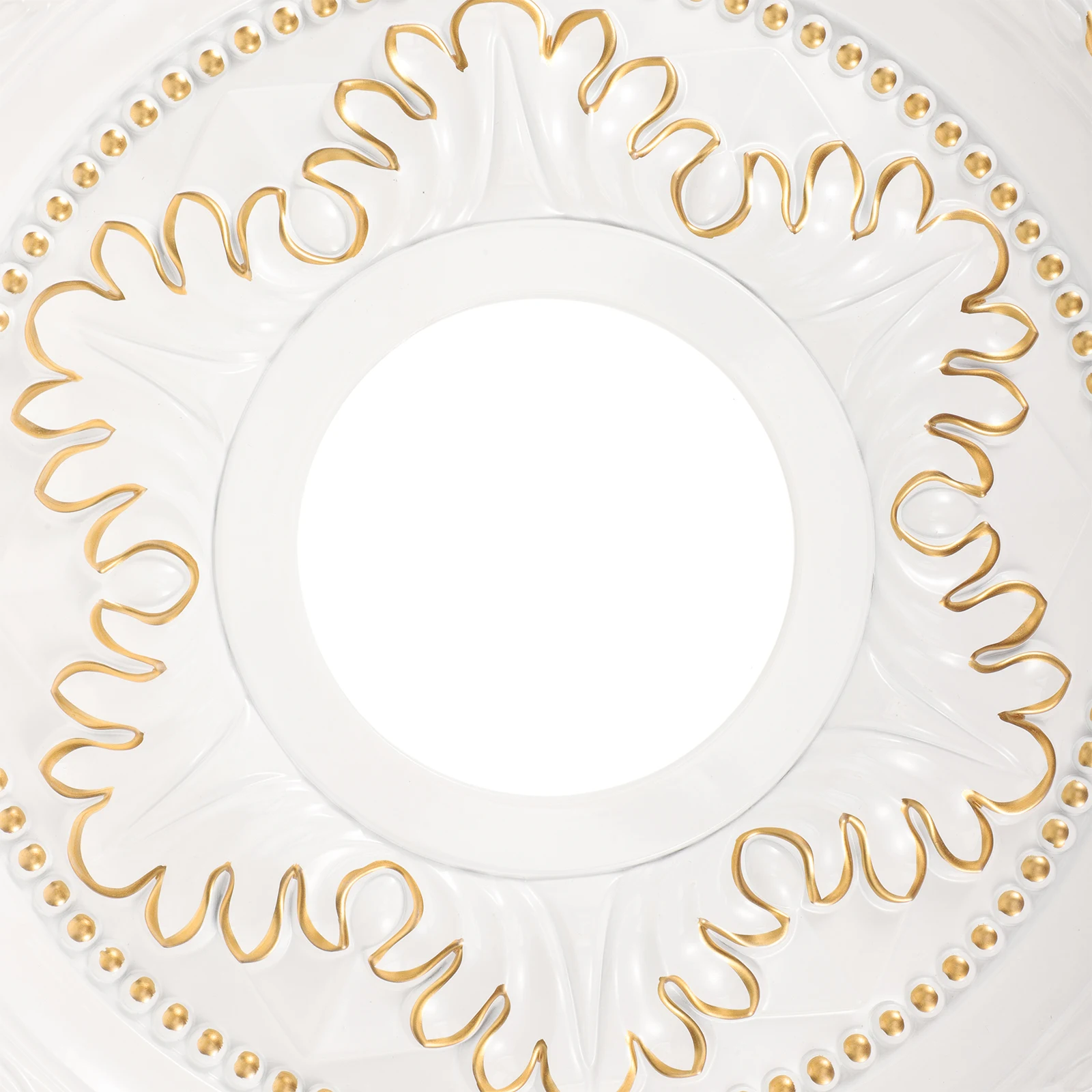 

Retro Lamp Plate Decoration Ceiling Medallion Ring for Light Fixtures Fans Chandeliers PVC PU Material Easy Clean Home