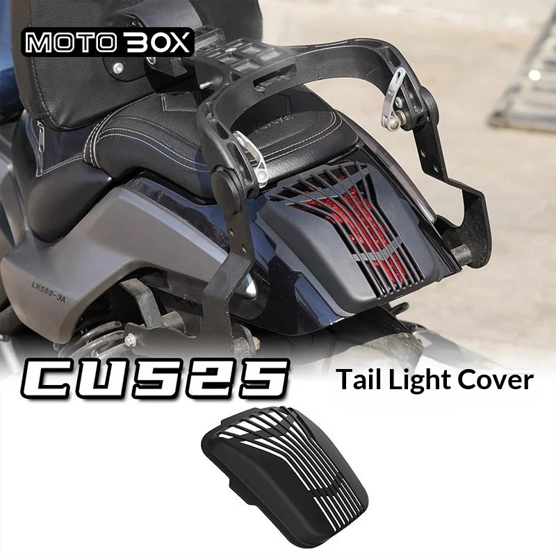 【Premium】For VOGE CU525 modification parts: Tail light cover, decorative cover, brake light protective cover. Exclusive Black Wa