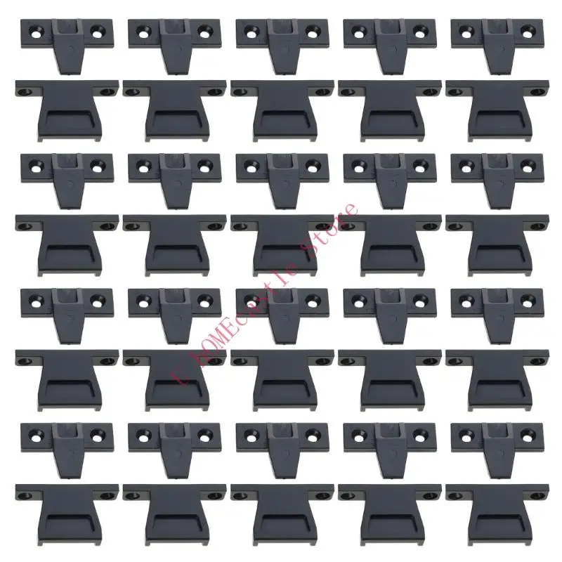63HF 20Pcs Press Fit Panel Clip Furniture Push in Plinth Panel Joint Bracket