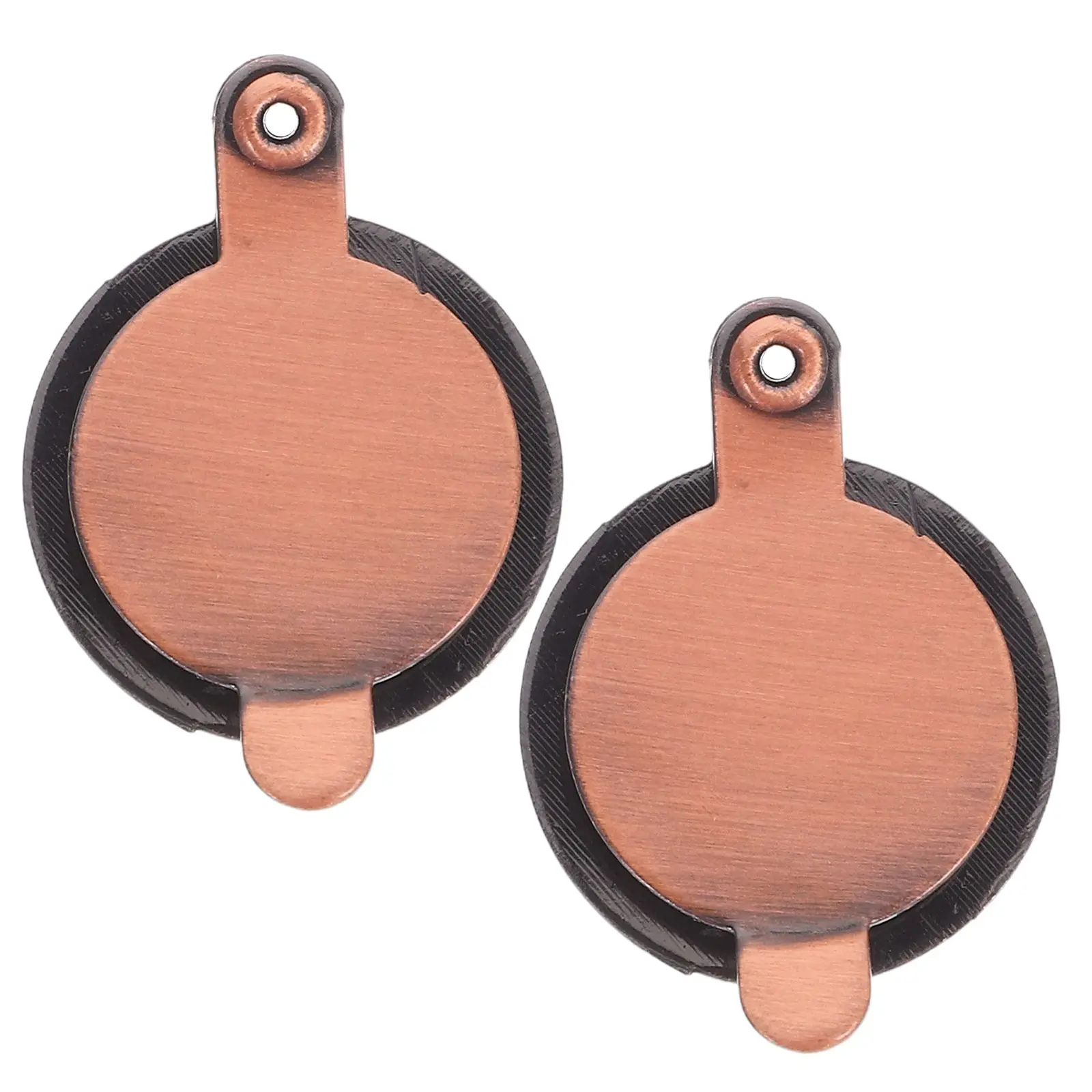 

2 Pcs Door Mirror Peep Hole Covers for Apartment Peephole View Household Travel