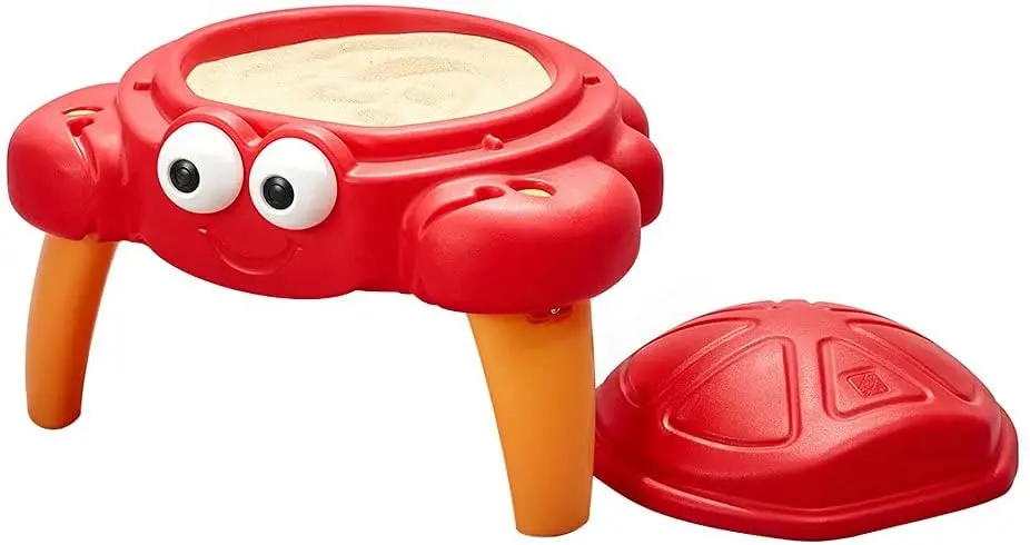 

Kids Sand Activity Sensory Table with 4 Piece Accessory Kit, Toddler Summer Outdoor Toys for Ages 1.5-6 Years