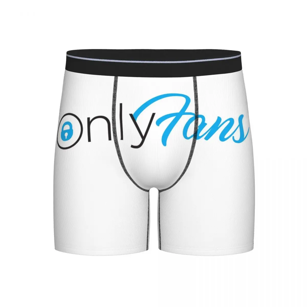 

Длинные трусы-боксеры, шорты Onlyfans, трусики с логотипом, мужское дышащее нижнее белье для мужчин, подарок бойфренду