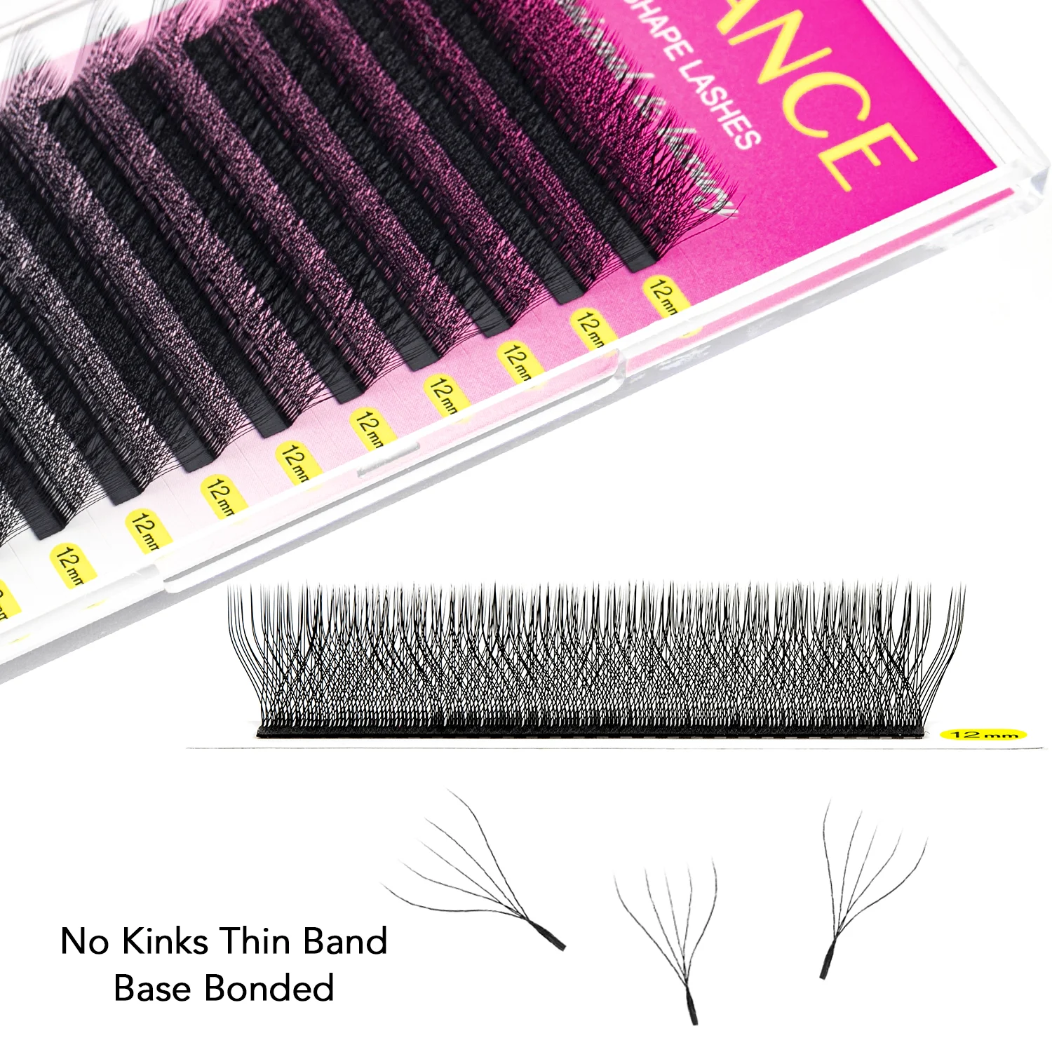 TDANCE M/L Curl 3D/4D/5D W cils yeux 0.07 W forme Extensions de cils 7-14mm naturel doux professionnel cils 12 rangées