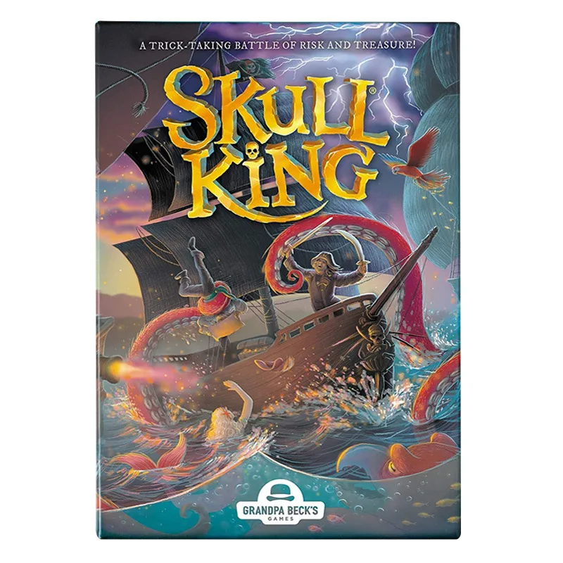 Juego de cartas del abuelo, juego de cartas del rey de las calaveras, el mejor juego de toma de truco pirata