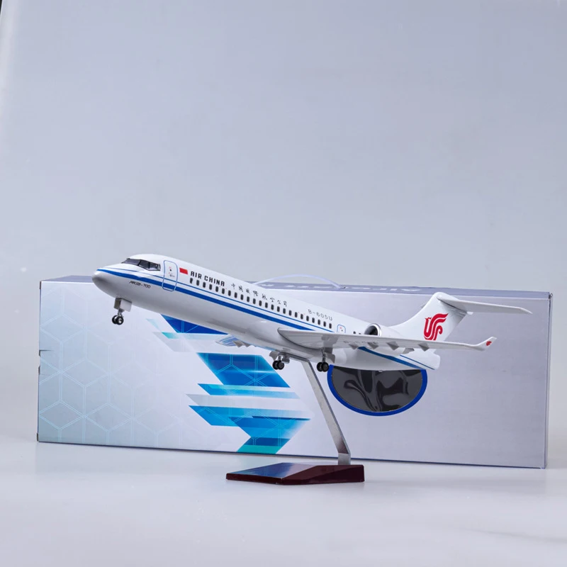 

With Wheels and lights 47cm ARJ21 Aircraft Model Civil Aviation International Aviation Decoration Collection Gift