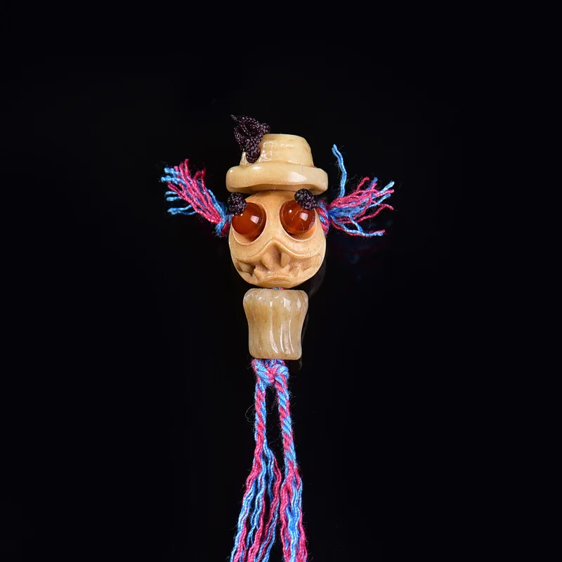 Natural Bone Tibetan-Style Three-Way Connector Semi-Finished Buddhist Bead Bracelet Accessory