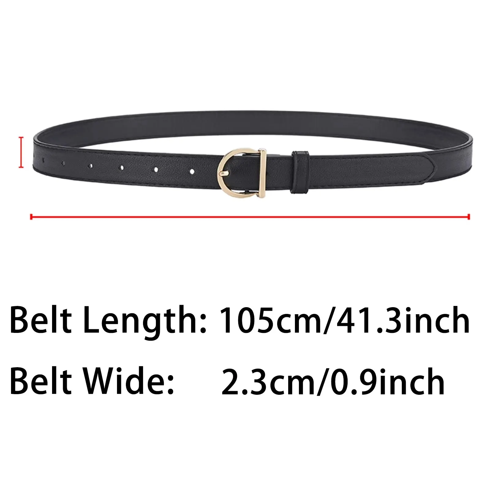 Damengürtel, modisch, hochwertiger Dornschließe-Gürtel, echter Luxus, weicher PU-Ledergürtel, Damenpaar mit Hosen, Jeans, für ideales Geschenk – Detail 1