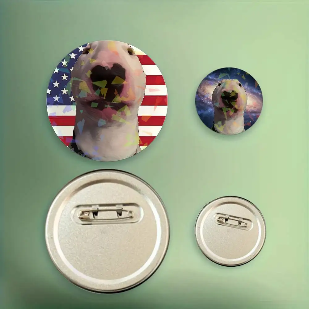 Walter Dog Funny h Badge Set Glass Shine Brooches Lapel Backpack Costume Gifts Decoration birthday
