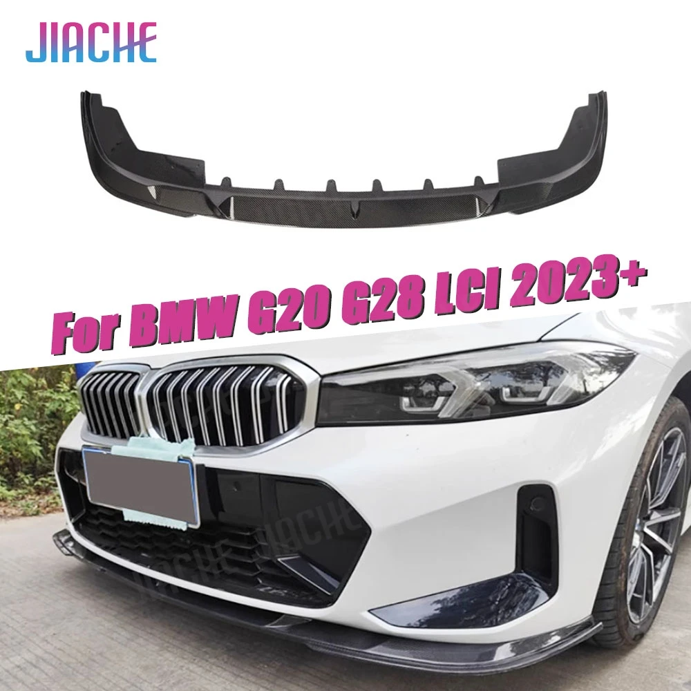 

Carbon Fiber Front Lip Spoiler Chin For BMW 3 Series G20 G28 LCI 2023+ Head Bumper Guard Car High Quality Car Tuning Accessories