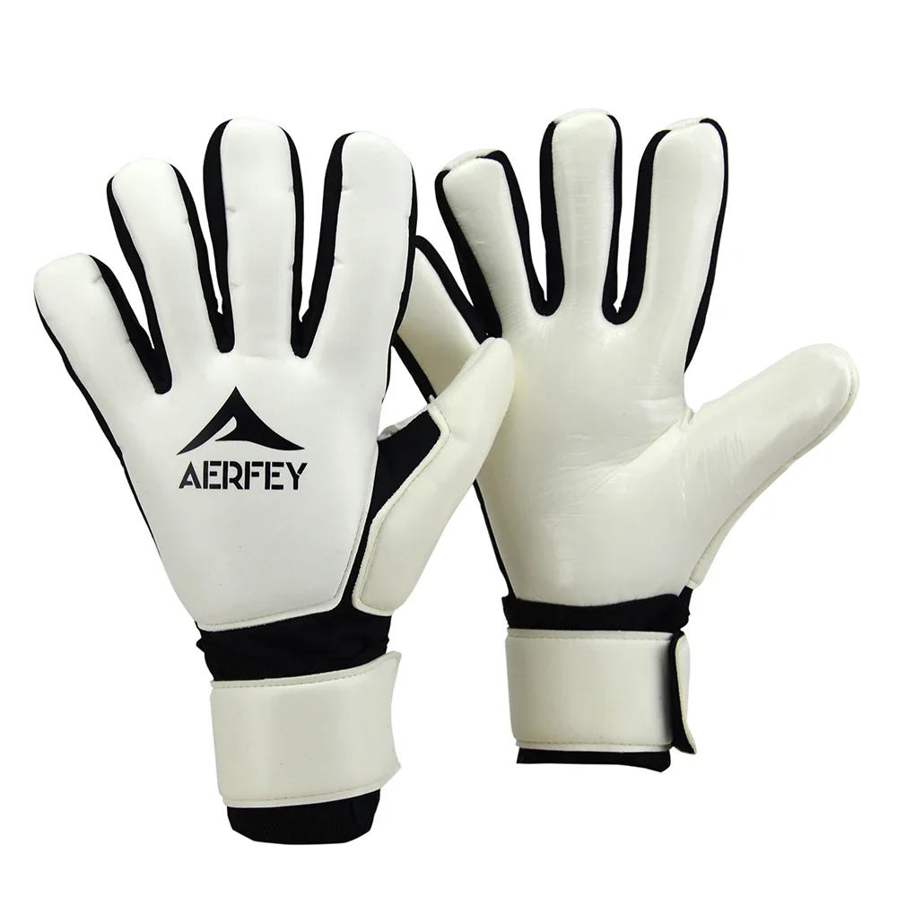 Guantes de portero de fútbol profesional para adultos y adolescentes, protección profesional engrosada de látex, sin dedos, 4mm