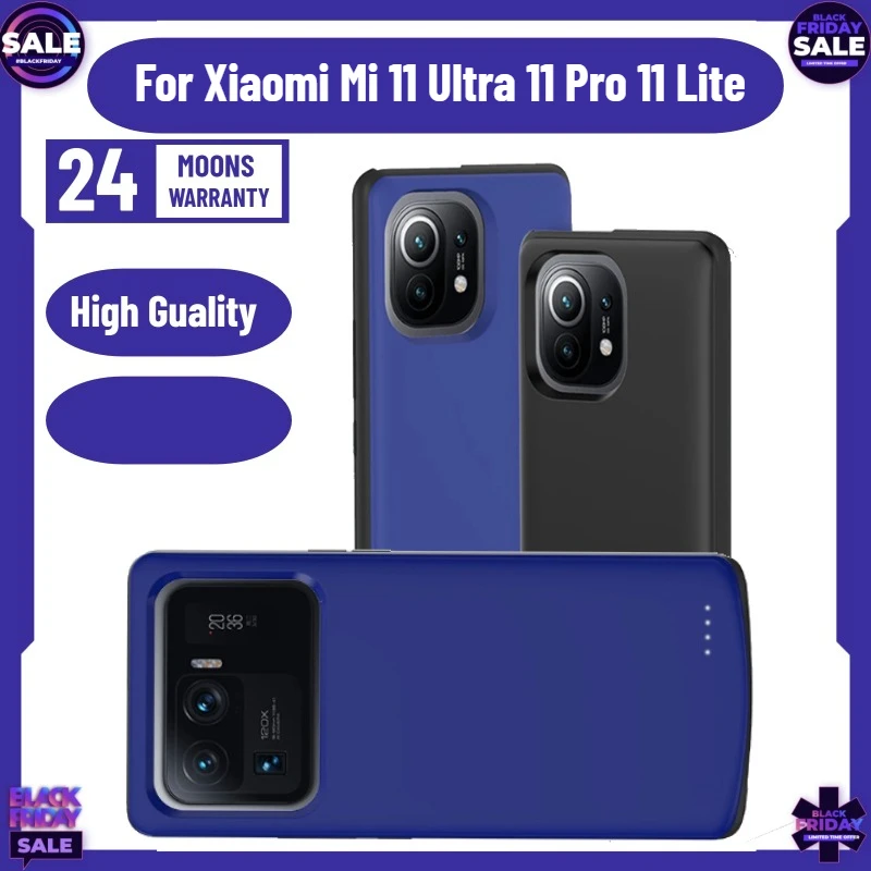 

Чехлы-аккумуляторы 10000 мАч для Xiaomi Mi 11 Ultra, 11 Pro, 11 Lite, внешний чехол-зарядка, чехол-пауэрбанк