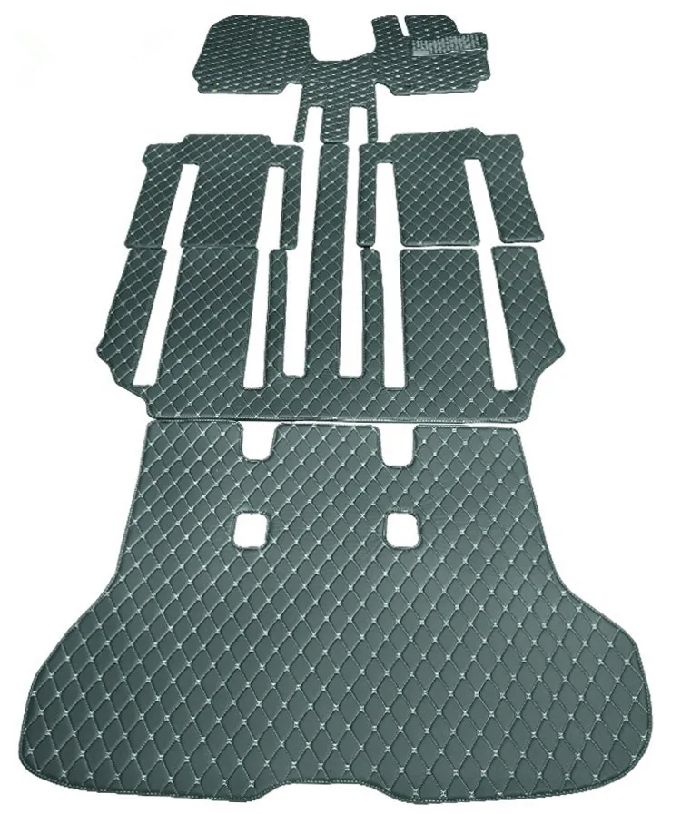 

Good! Custom special car floor mats + trunk mat for Right Hand Drive Nissan Serena C27 2022-2017 7 8 seats waterproof carpets