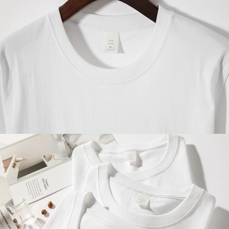 تي شيرت للرجال بياقة مستديرة ، أزياء الرجال ، تي شيرت قطني كلاسيكي ، الفتيات ، أزياء مخصصة #4