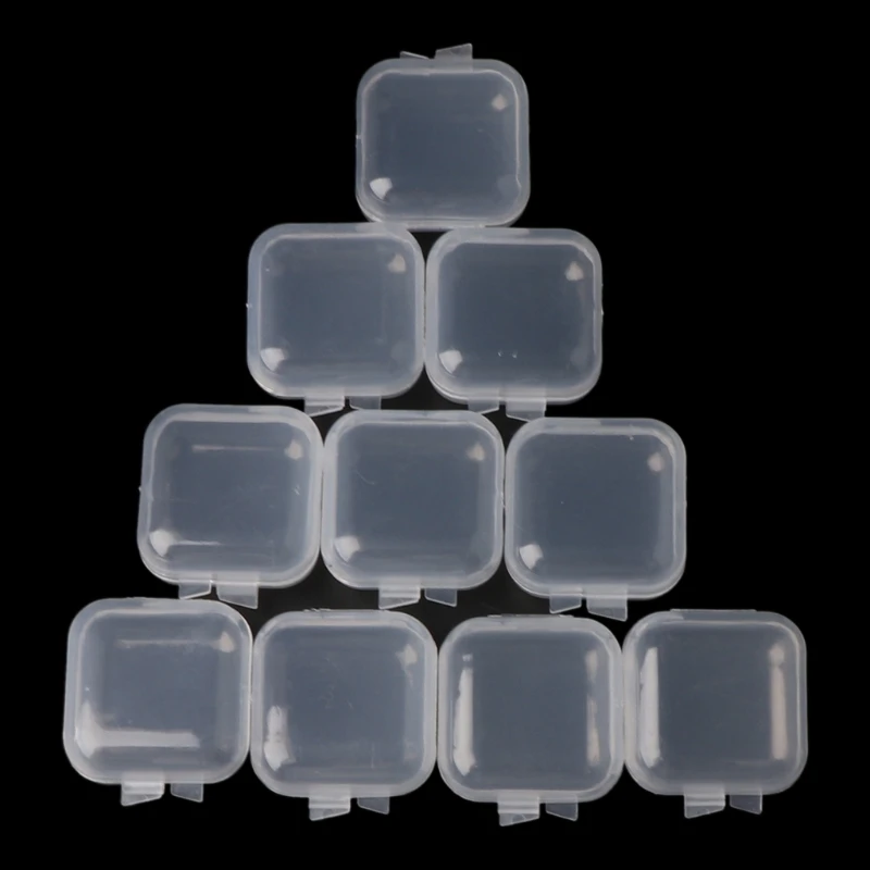 20 Pcs/set Mini Clear Bead Storage Containers Supply Beads Earring Craft Jewelry