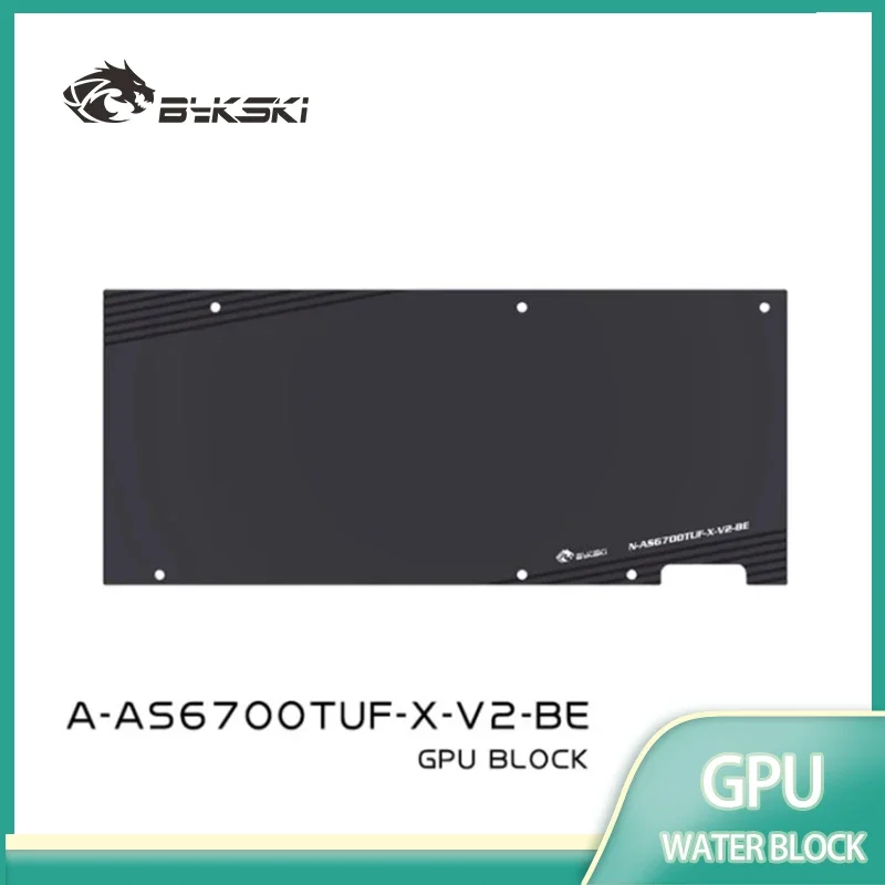 Bykski A-AS6700TUF-X-V2 GPU Water Block for ASUS ROG STRIX Radeon RX 6750 XT O12G Card / Three-layer Structure Design
