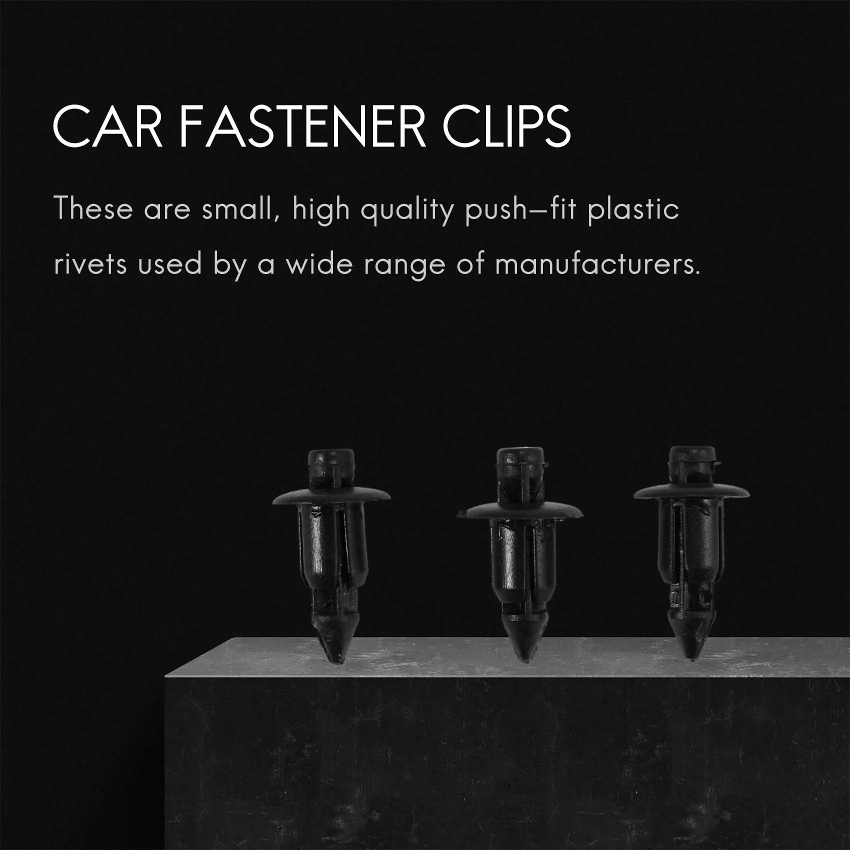 Well 50X Plastic Rivet Bike Fairing Trim Panel Fastener Clips 6Mm For Honda Black