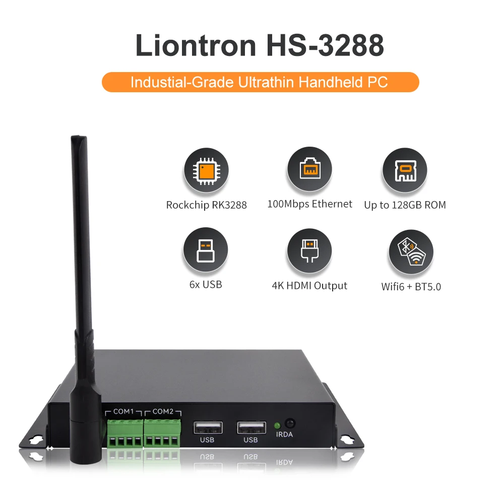Liontron Ultrathin Handheld PC 2B 4GB RAM Rockchip RK3288 Mini PC Quad-Core 64-bit WiFi+BLE Gigabit Run Android Linux OS SBC Sin